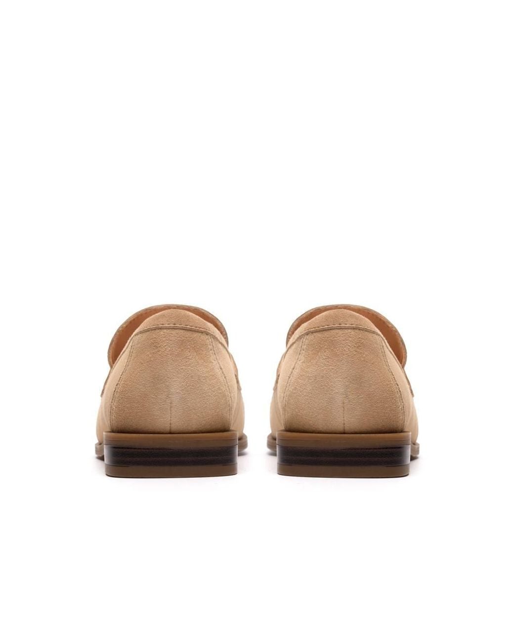 Clarks Natural Alixea Walk Warm Sand Suede Loafers, Slip Ons