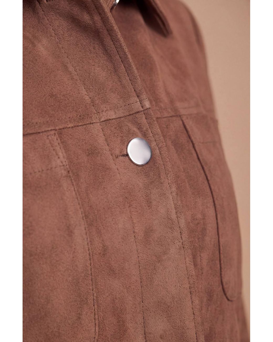 Dorothy Perkins Blue Pocket Detail Suedette Jacket