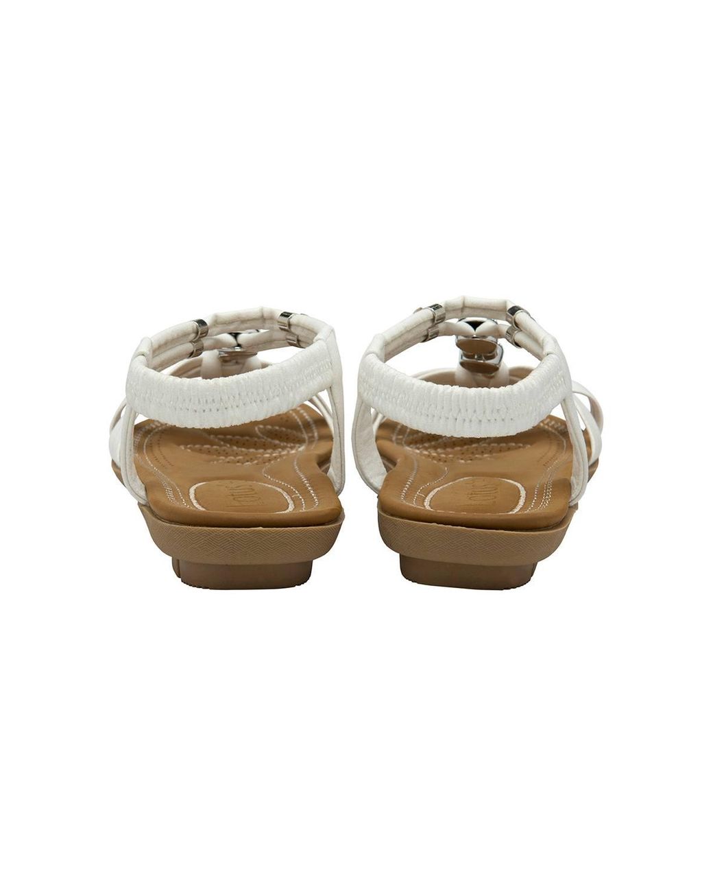 Lotus Metallic 'Daria' Flat Open-Toe Sandals