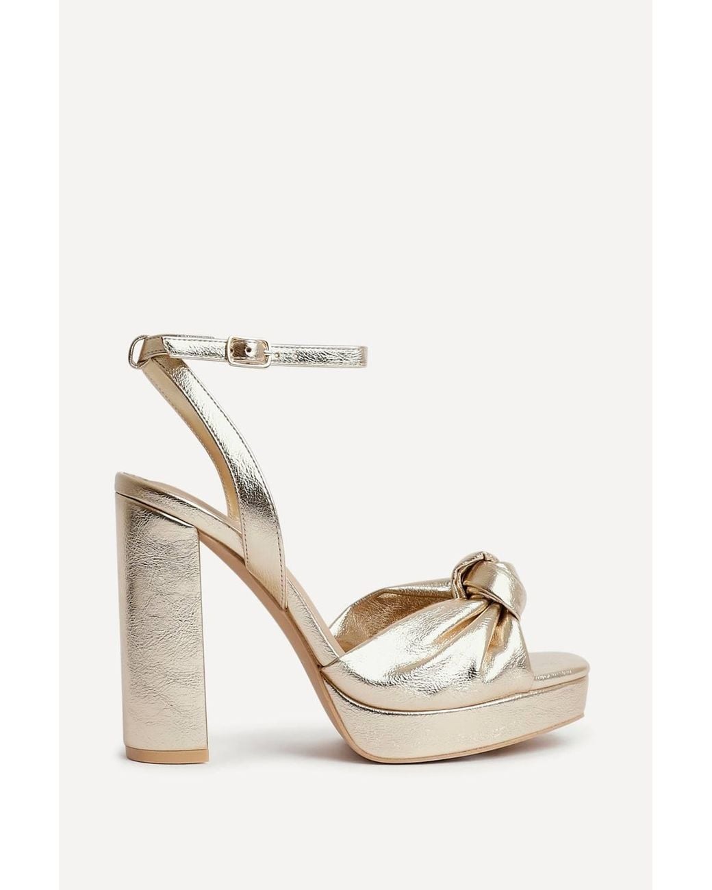 Linzi Natural Ruba Knotted Platform Heels