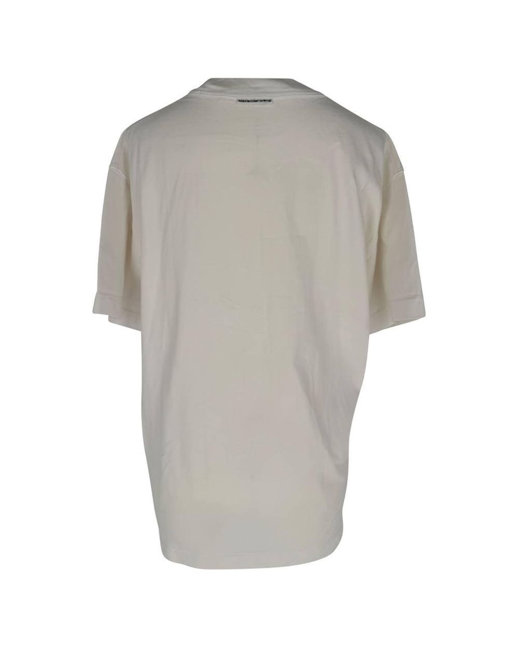 Alexander Wang Natural Preloved Logo Graphic T-Shirt
