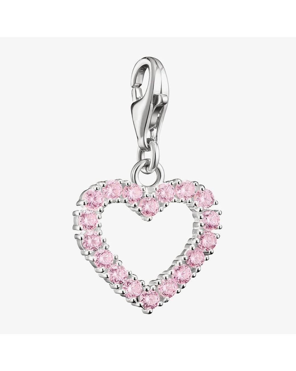 Thomas Sabo Pink Charm Club Tokyo Crush Heart Charm 2241-051-9