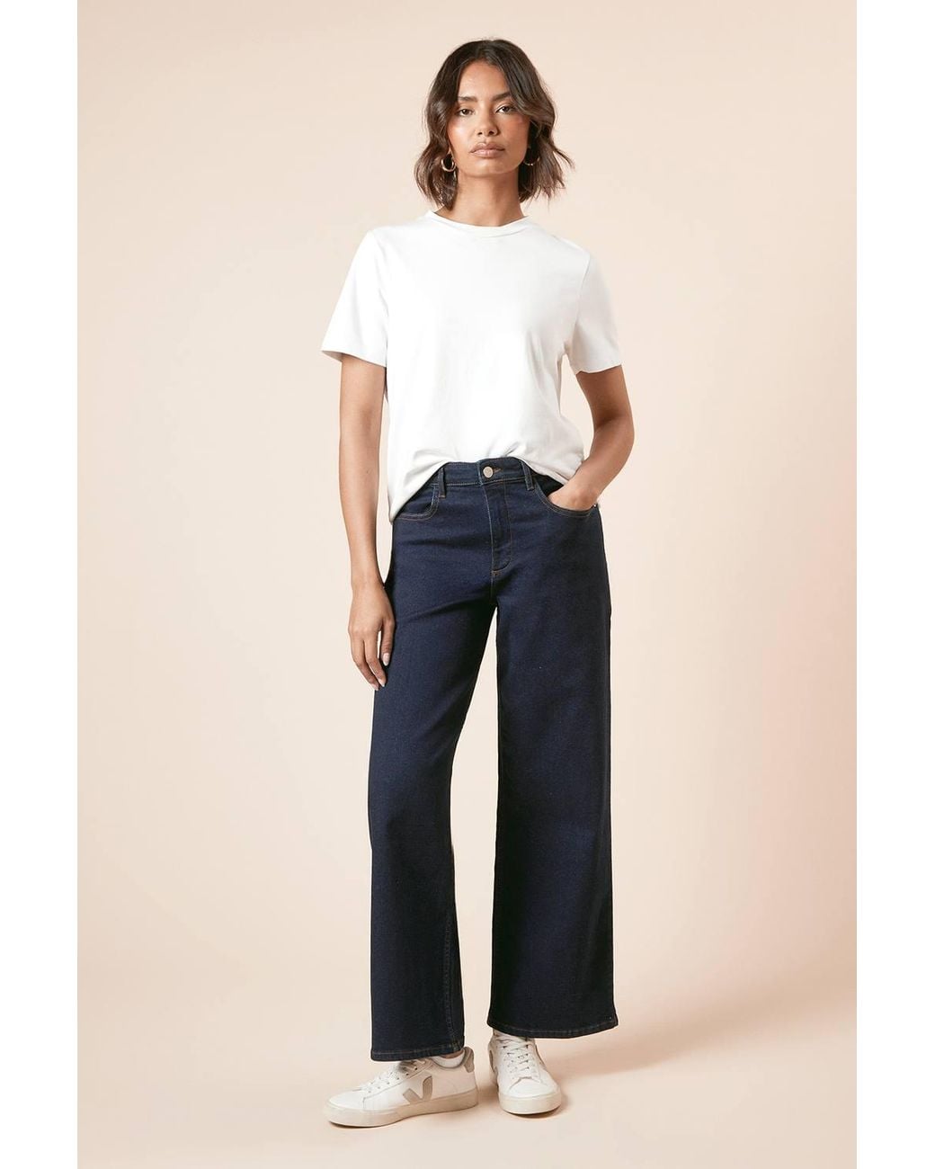 Dorothy Perkins Blue Wide Leg Denim Jeans