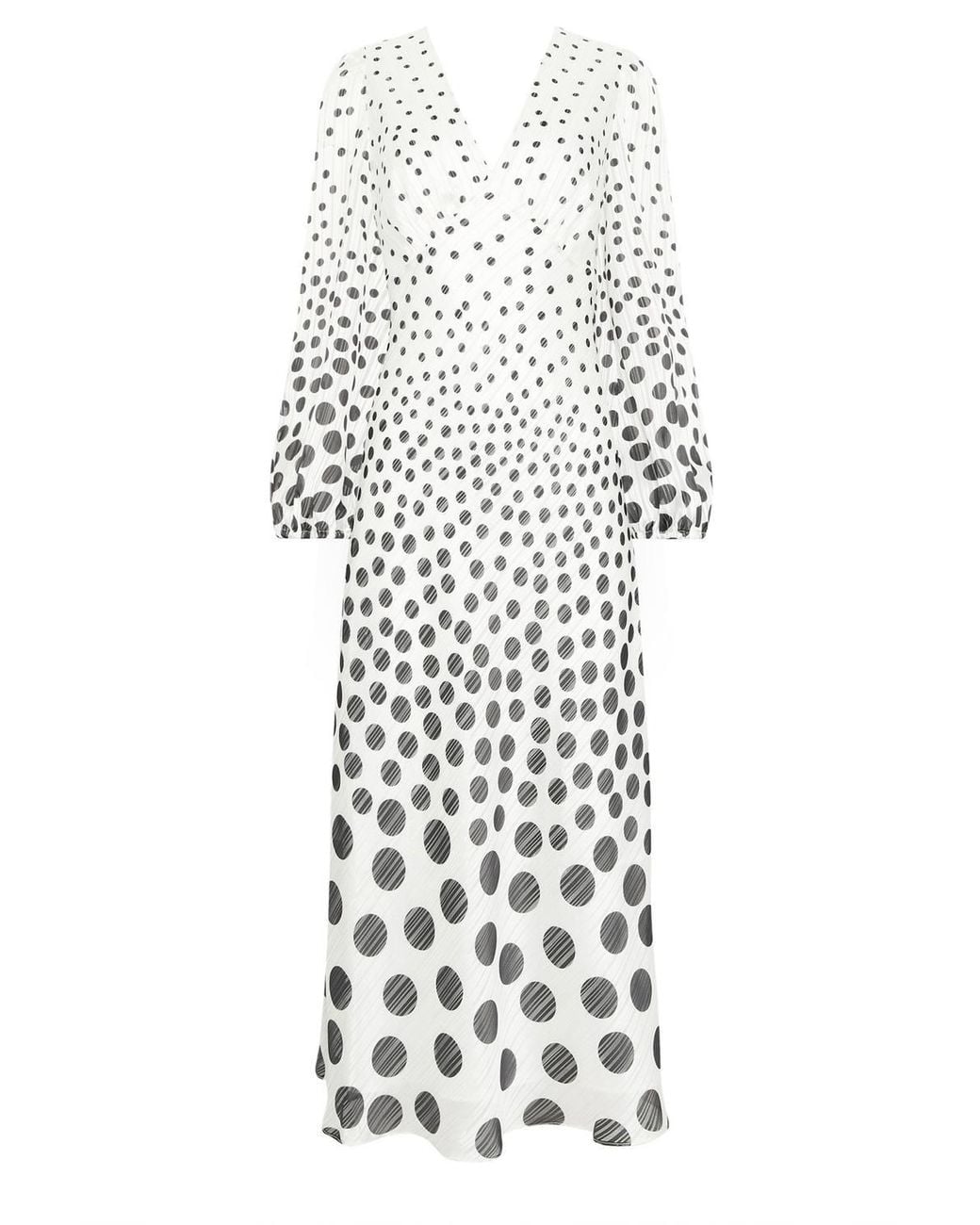 Star by Julien MacDonald Natural Sheer Spot Metallic Tea Dress