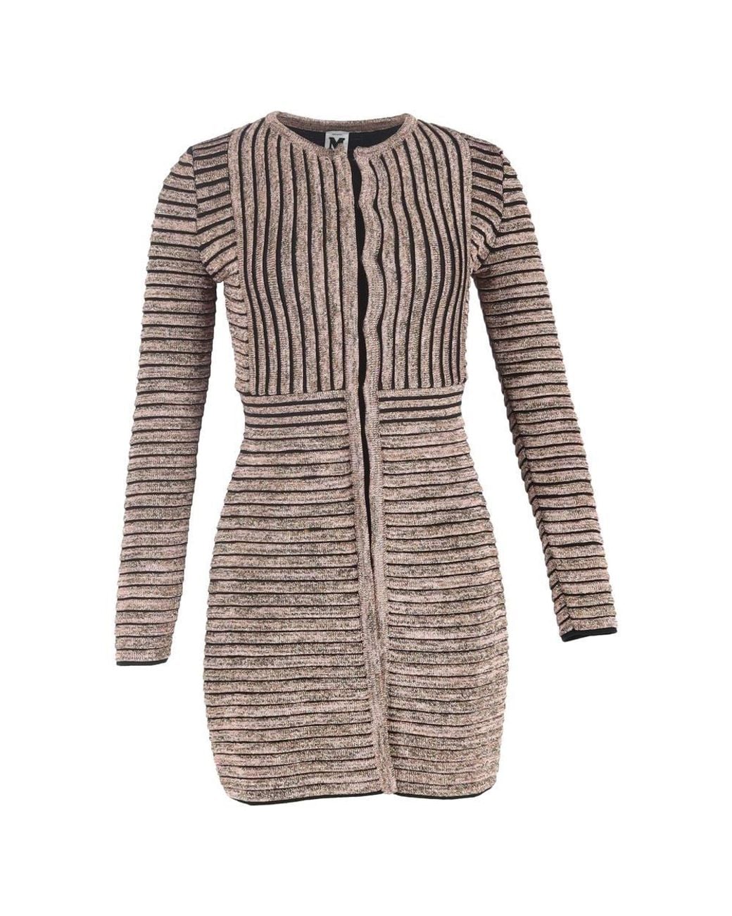 Missoni Brown Preloved Knitted Lurex Mini Dress
