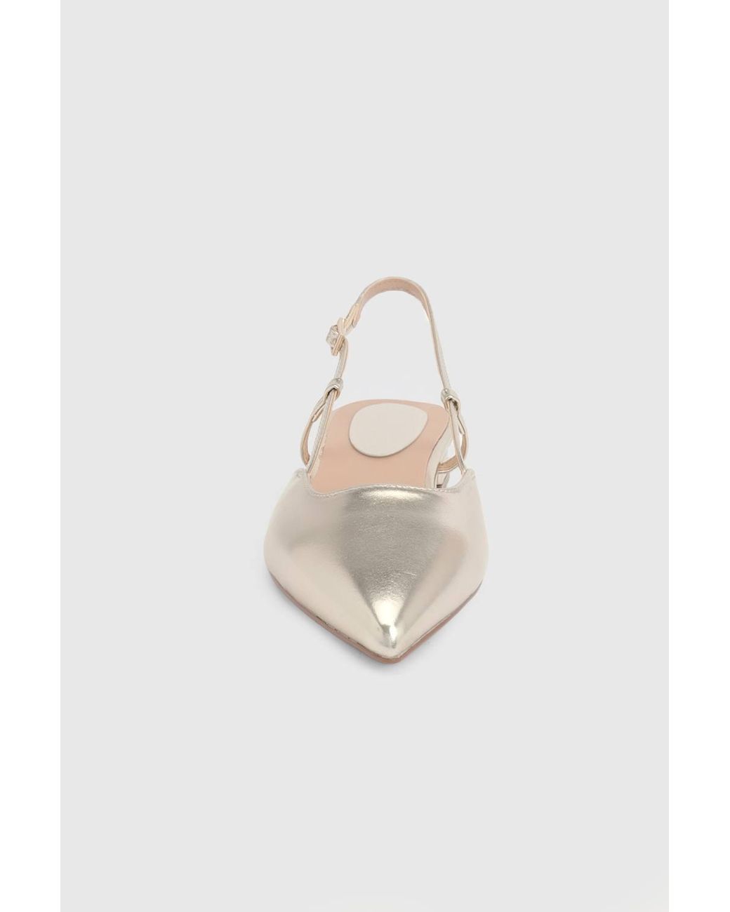 Dorothy Perkins Metallic Bianca Faux Leather Pointed Sling Back Flats