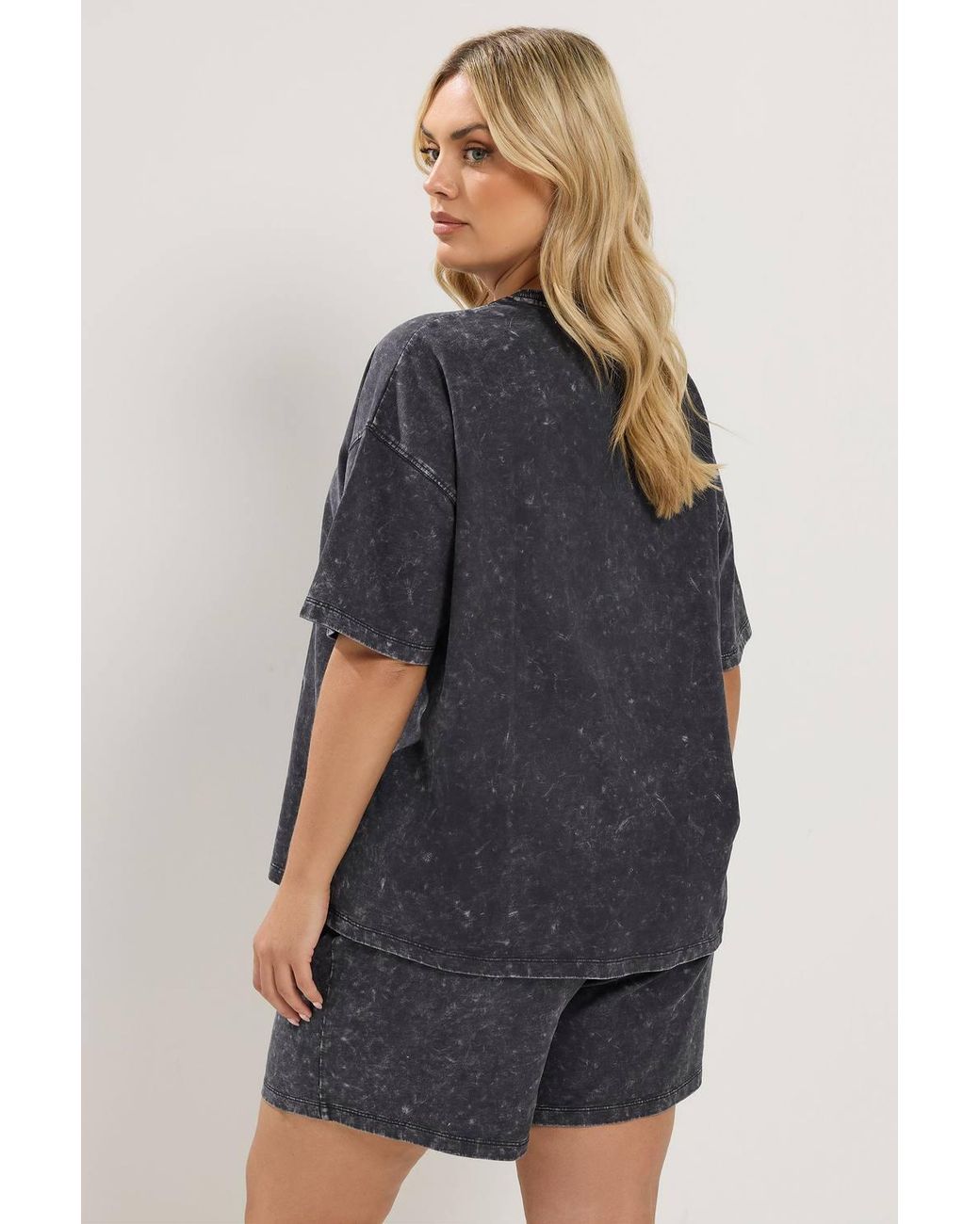 Yours Blue Sweat T-Shirt & Short Set