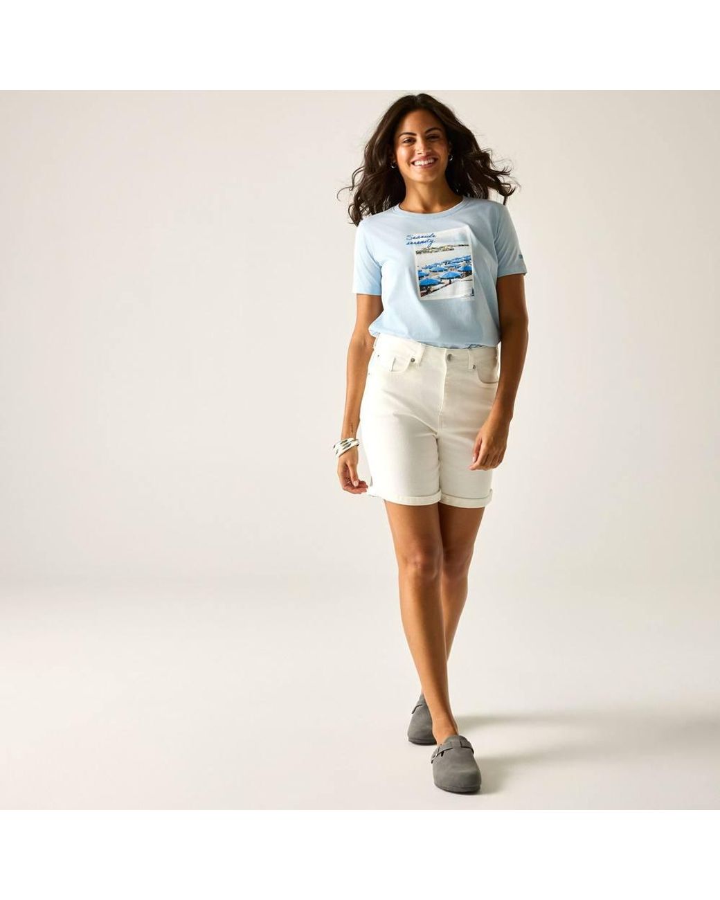 Regatta Blue Filandra Ix Short Sleeved Graphic T-Shirt