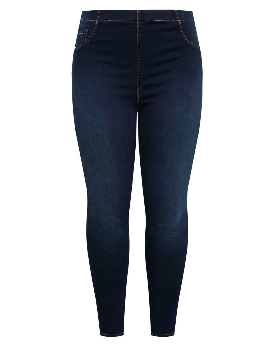 Yours Blue Pull On Jeggings