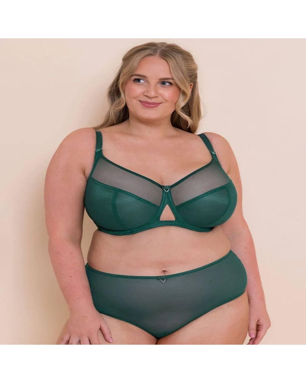 Curvy Kate Green Victory Side Support Balcony Bra Wired Lingerie