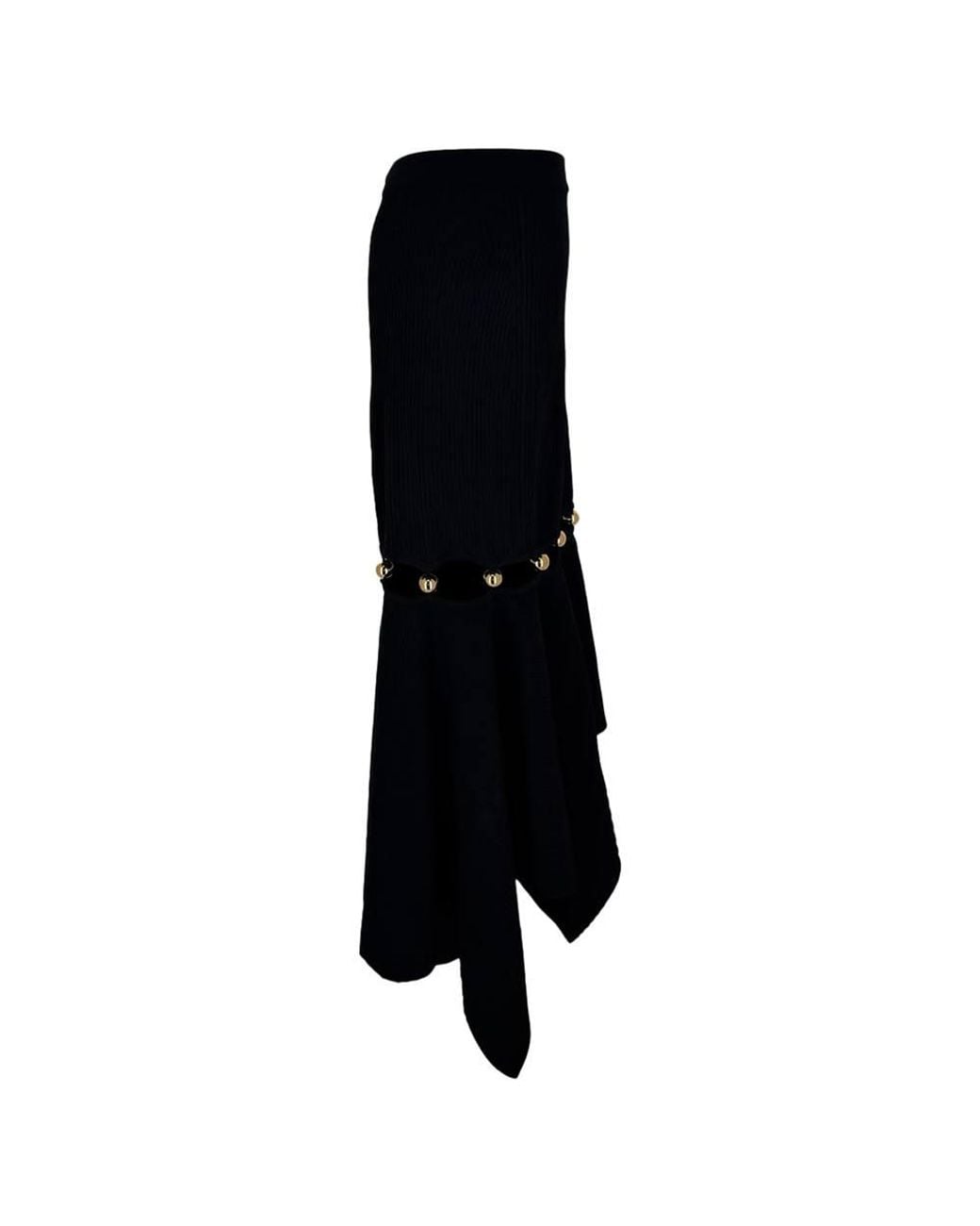 Alexander Wang Black Preloved Knitted Midi Skirt