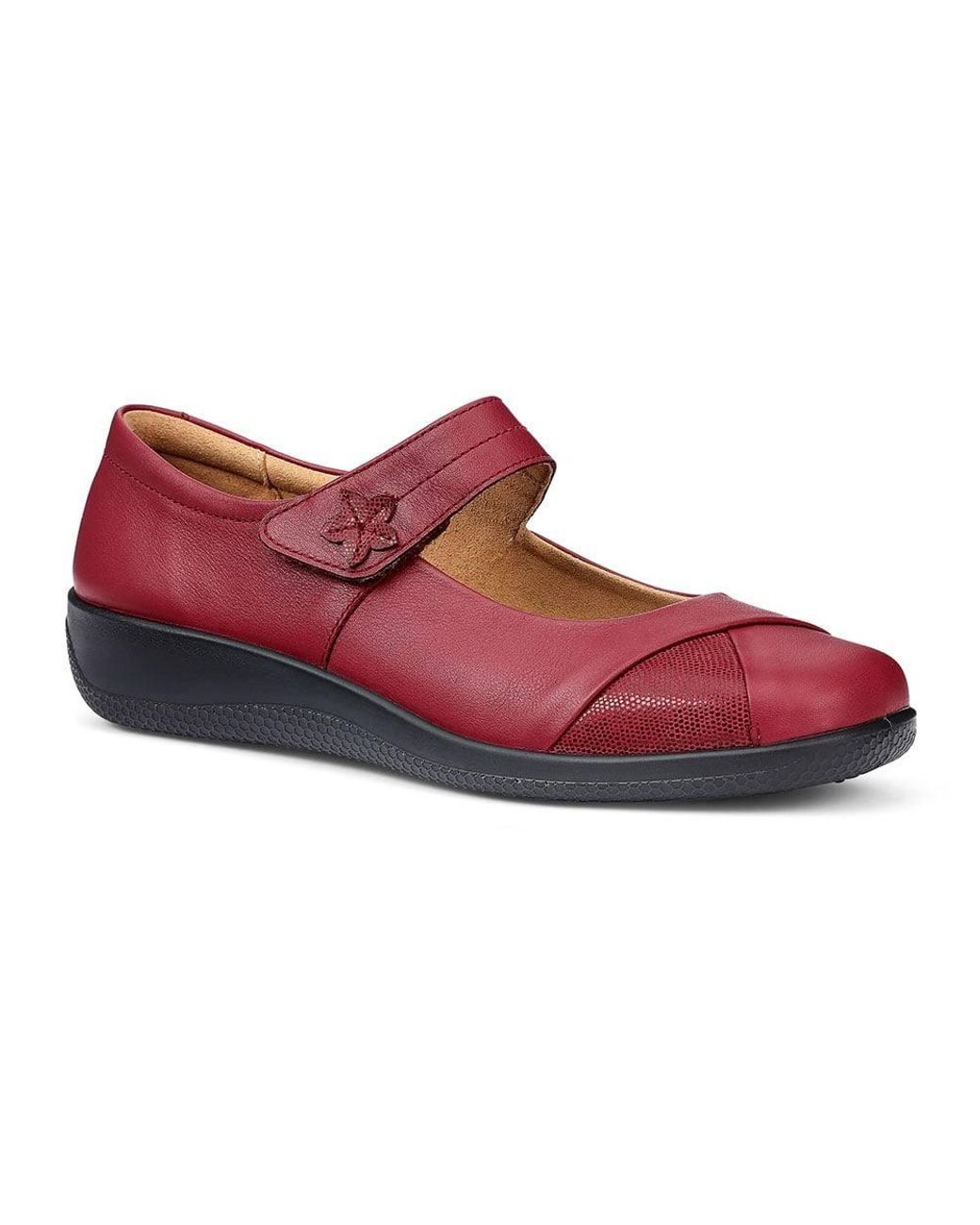 Hotter Red Wide Fit 'Truly' Mary Janes