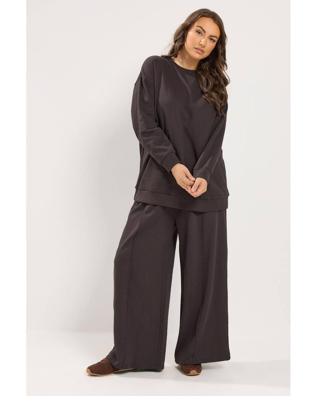 Yours Brown Sweatshirt & Jogger Set