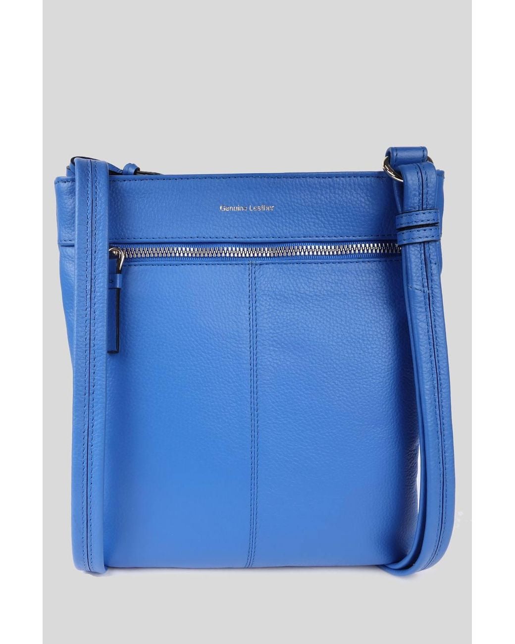 Ashwood Leather Blue 'Heaven' Real Leather Cross Body Bag