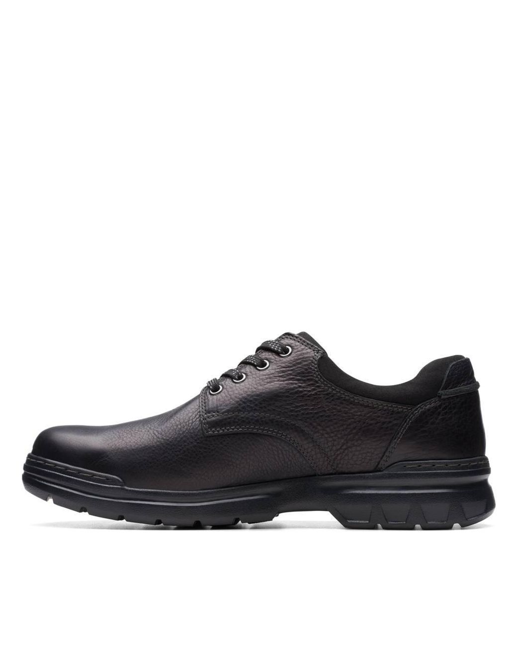Clarks Black Rockie Walk Gore-Tex Leather Derby Shoes, Lace Up for men