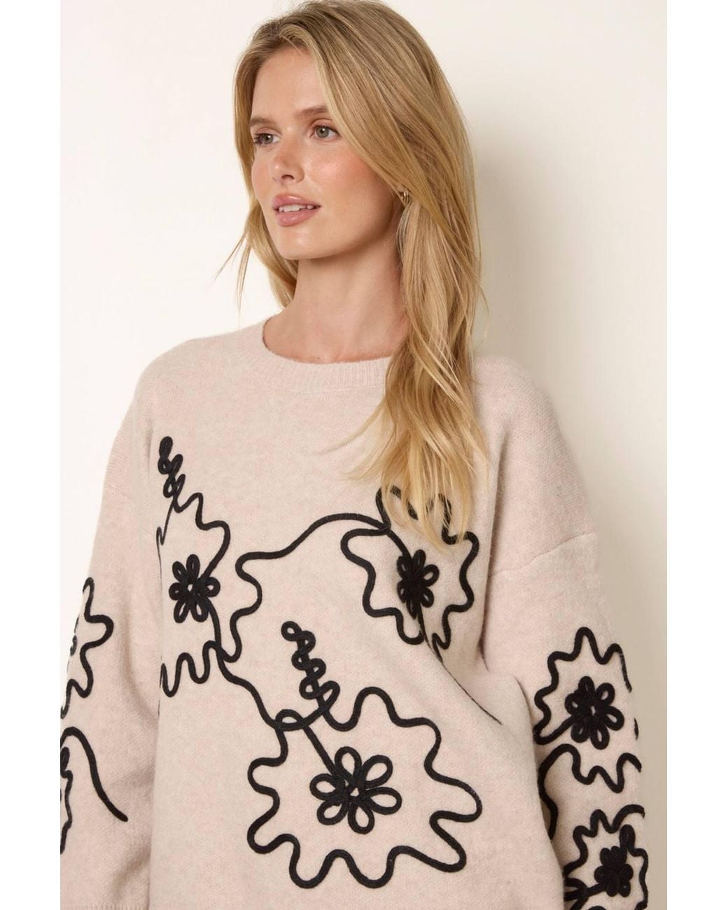 Blue Vanilla Natural Long Sleeve Round Neck Jumper
