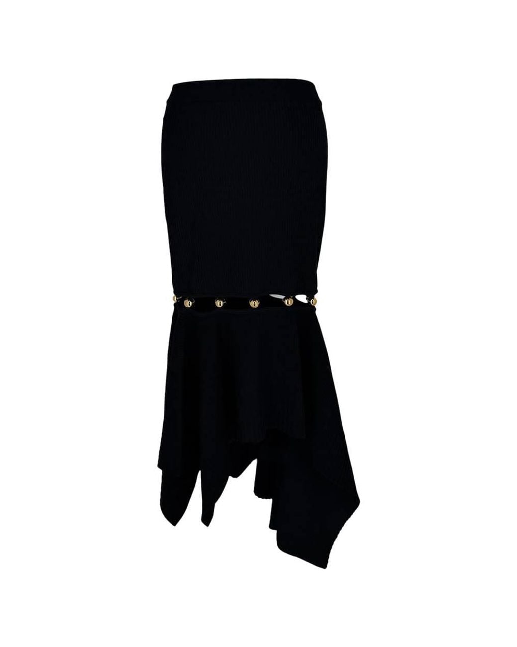 Alexander Wang Black Preloved Knitted Midi Skirt
