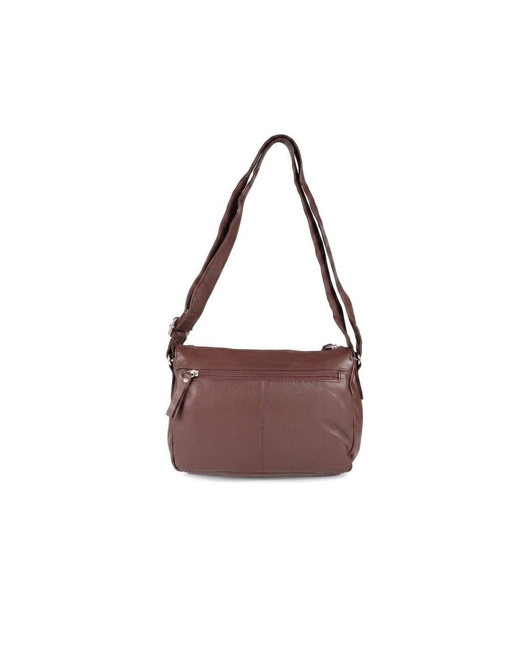 Pavers Brown Adjustable Multi-Pocket Handbag