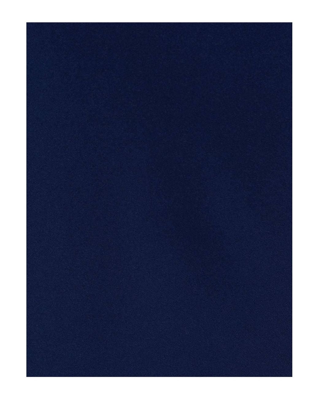 Adrianna Papell Blue Crepe Combo Midi Dress