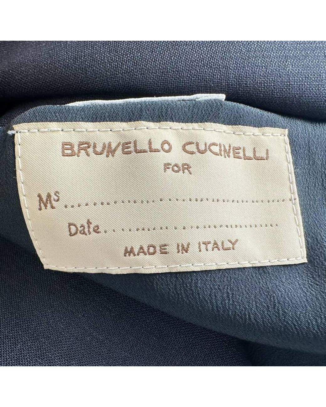 Brunello Cucinelli Blue Preloved Single-Breasted Blazer Wool