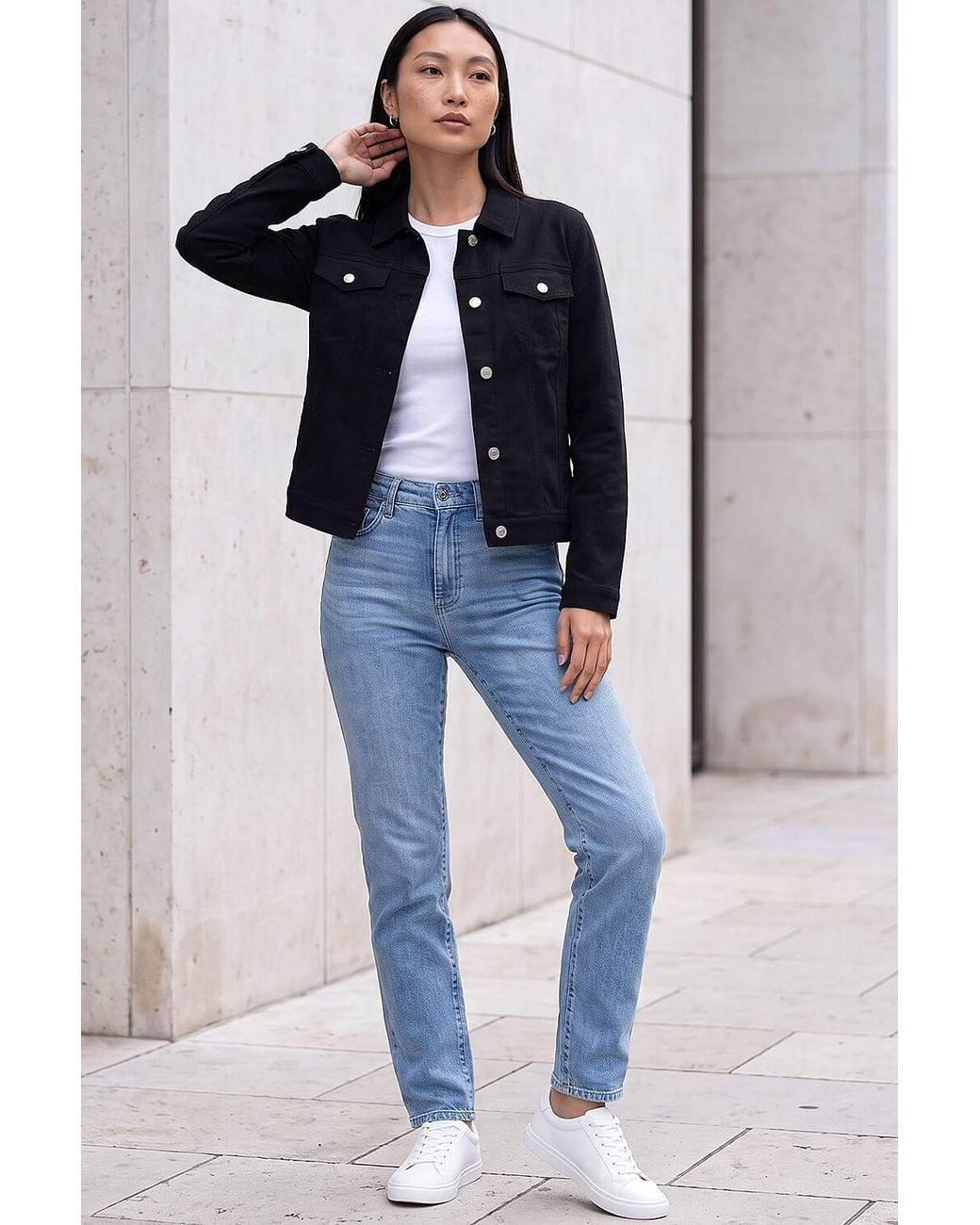 Roman Blue Stretch Pocket Detail Jacket
