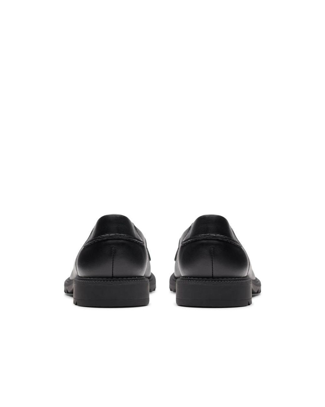 Clarks Black Griffin Milly 2 Leather Loafers, Slip Ons