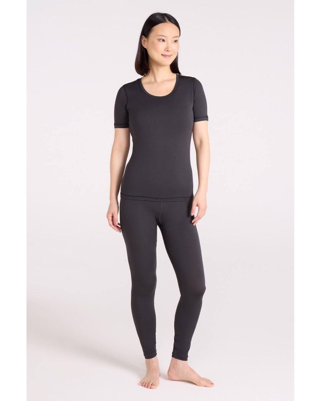 Mountain Warehouse Black 'Keep The Heat' Lightweight Quick Dry Casual Short Sleeve T-Shirt