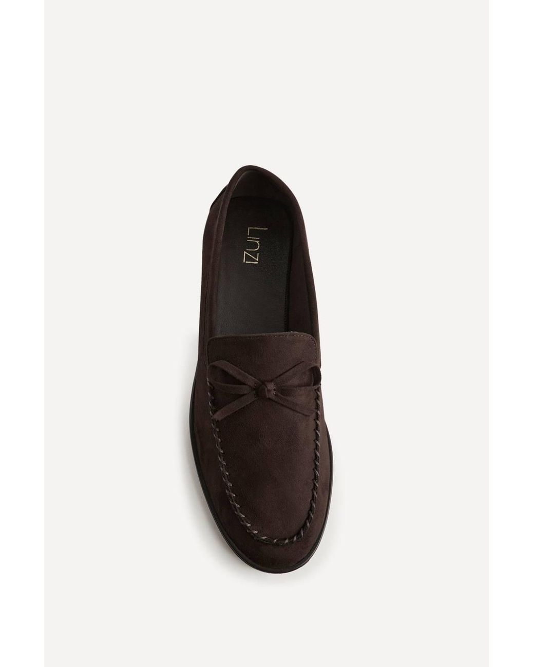 Linzi White Truly Faux Suede Loafers