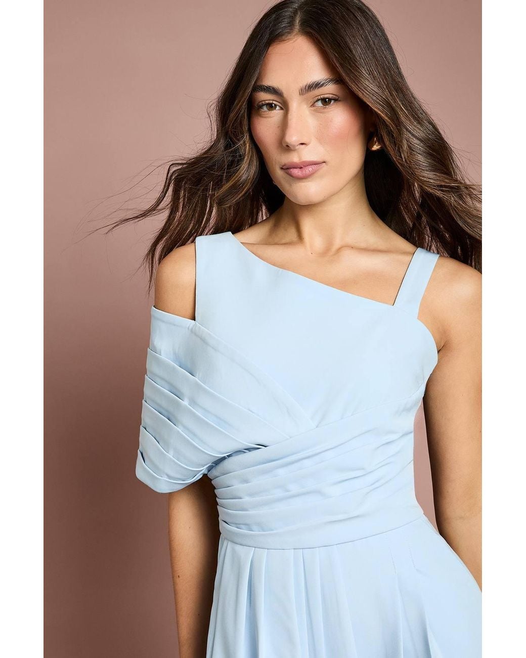 Coast Blue Bow Detail Jumpsuit