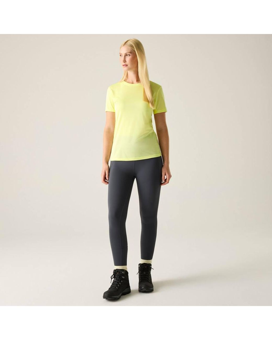 Regatta Yellow Demna Short Sleeved Marl T-Shirt