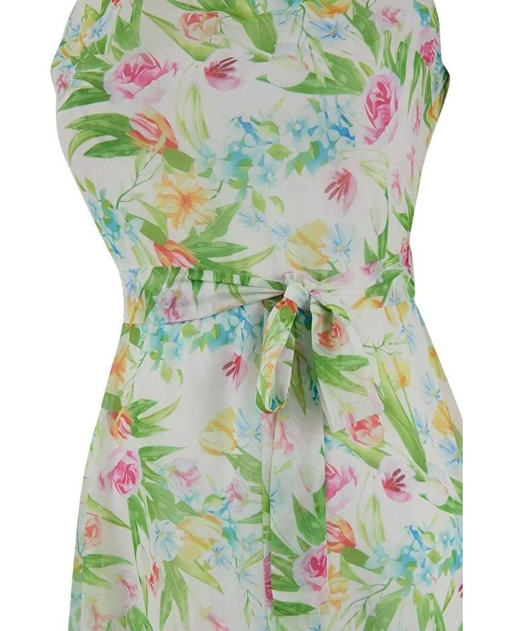 WOVCOR Yellow Floral Halterneck Midaxi Summer Occasion Dress