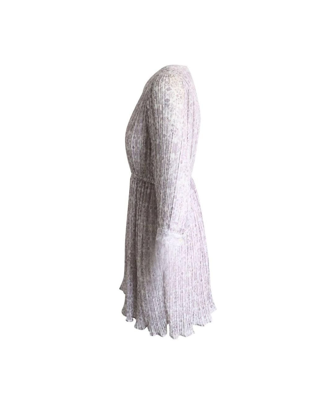 Anine Bing Multicolor Preloved Pleated Dress Floral Print Polyester