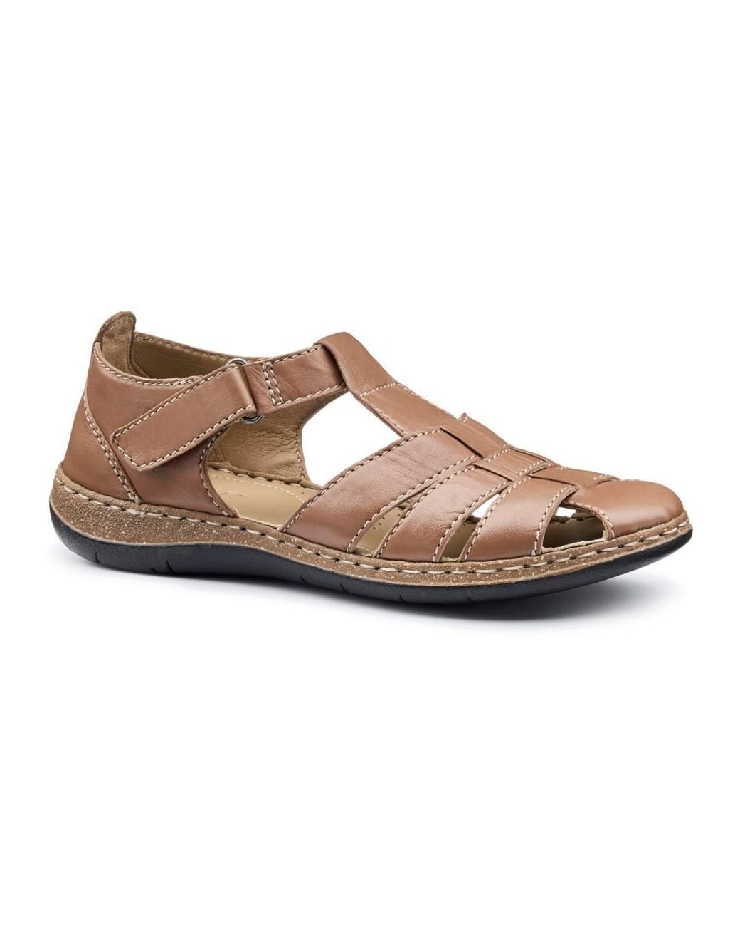 Hotter Brown Wide Fit 'Sharini' Fisherman Sandals