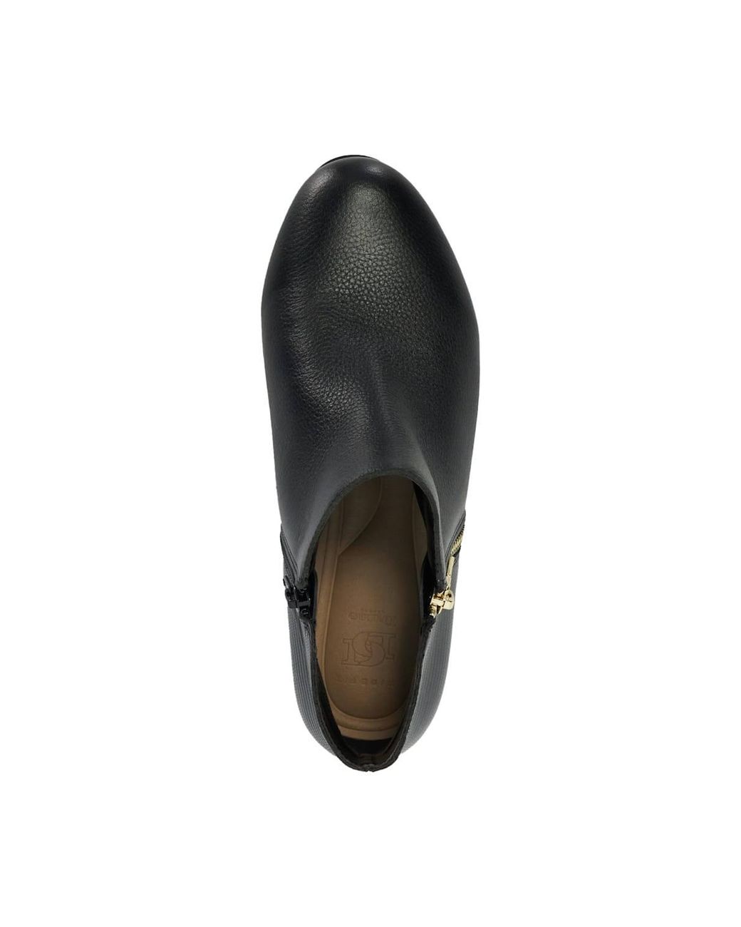 Dune Black Wide Fit 'Pandias' Leather Ankle Boots