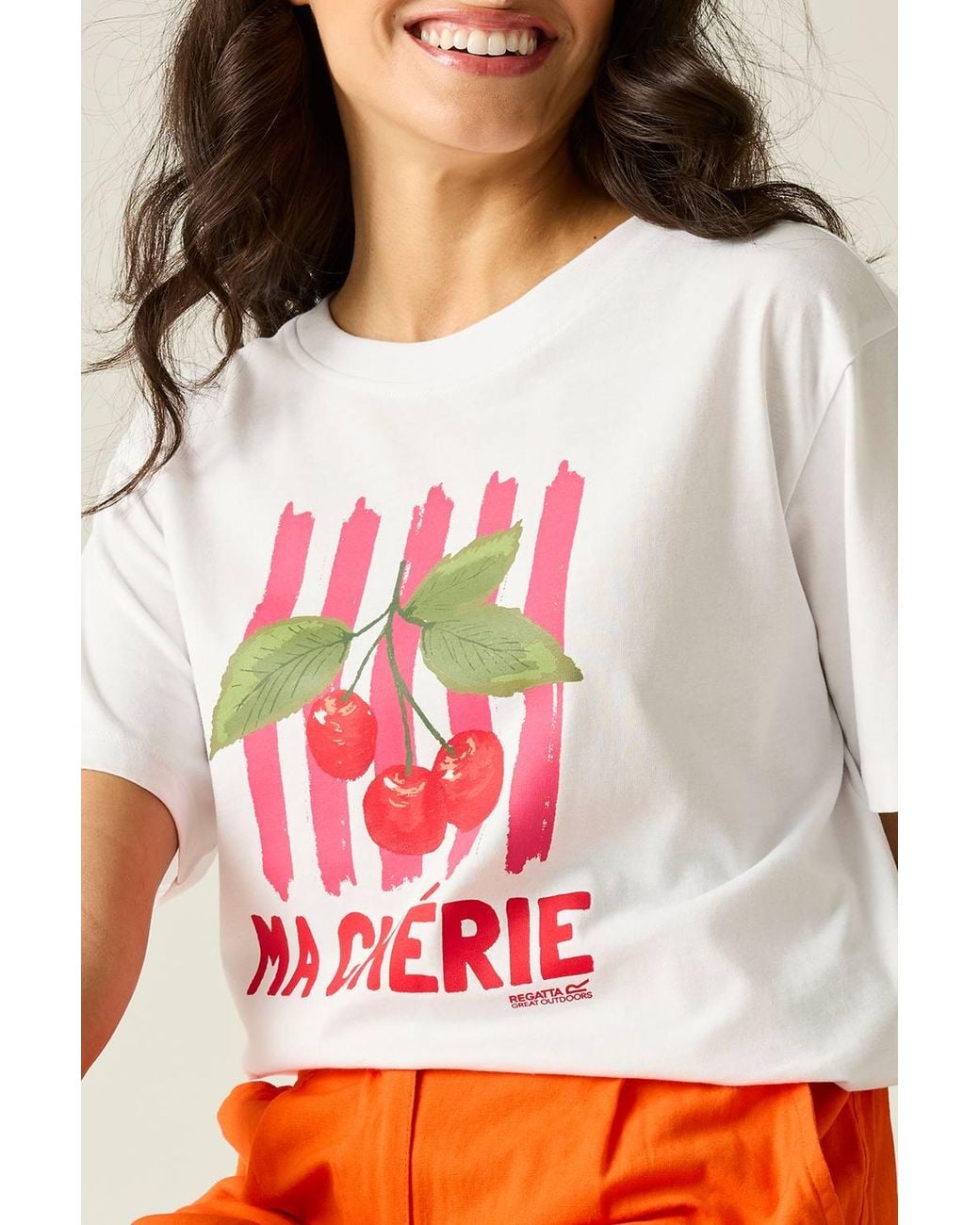 Regatta White Bayletta Short Sleeve Boxy Tee