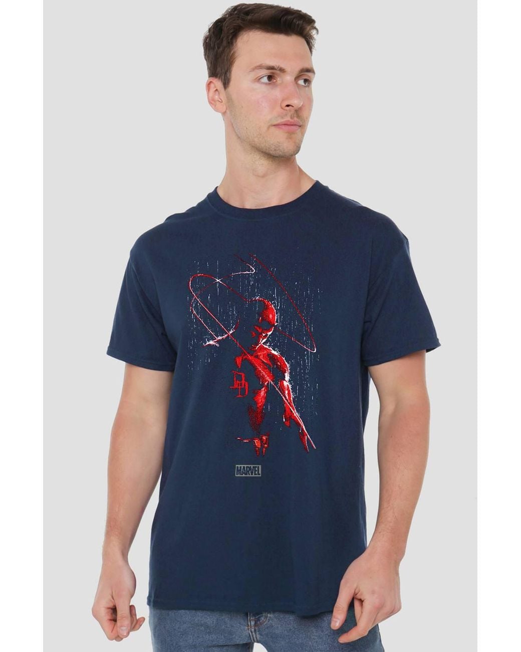 Marvel Blue Daredevil Rain T-Shirt