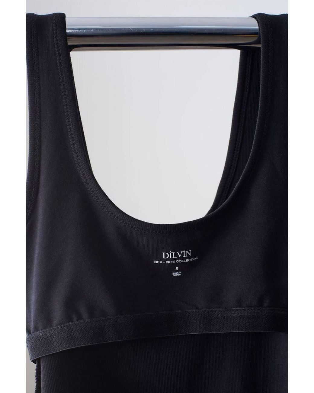 Dilvin Blue Slim Fit Sleeveless Jersey Cami Blouse