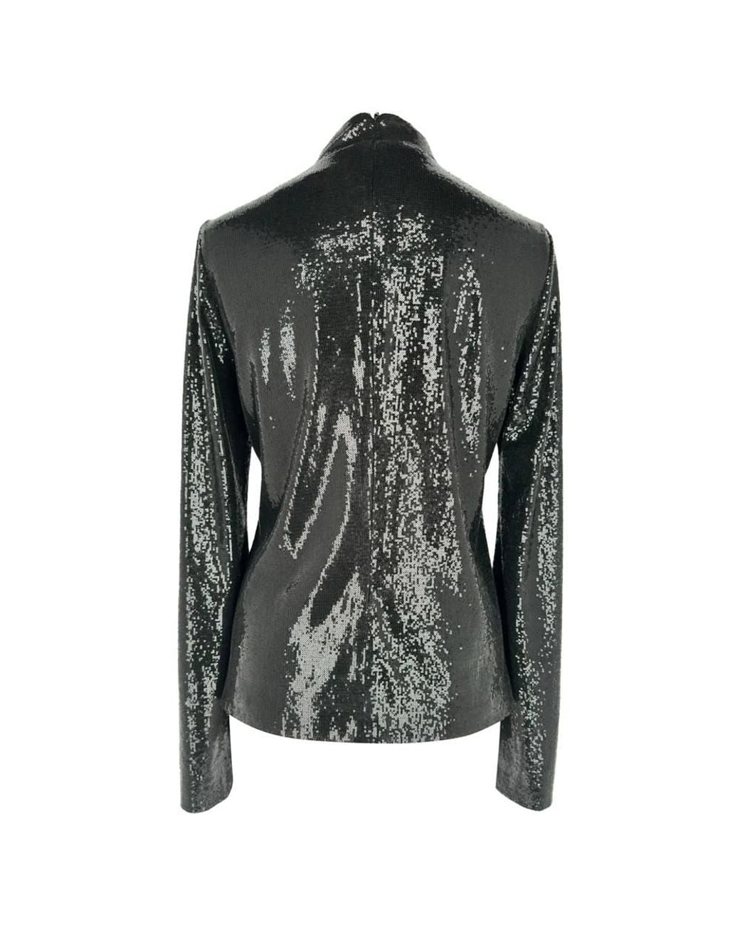 Galvan Black Preloved London Sequined Long Sleeve Top