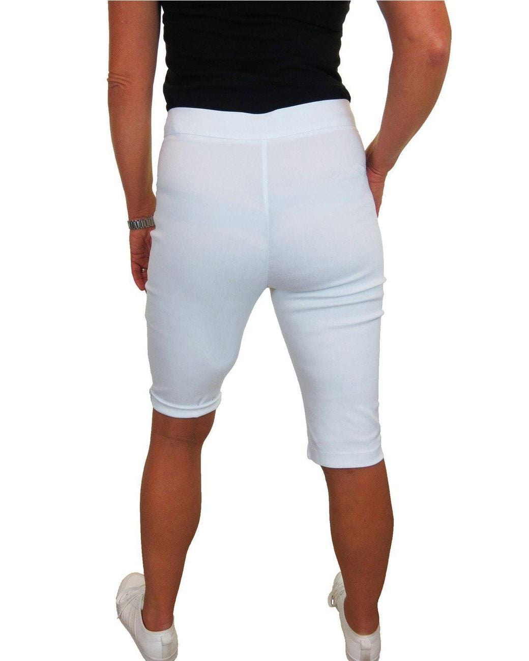 Paulo Due Blue Everyday Stretch Knee Length Shorts