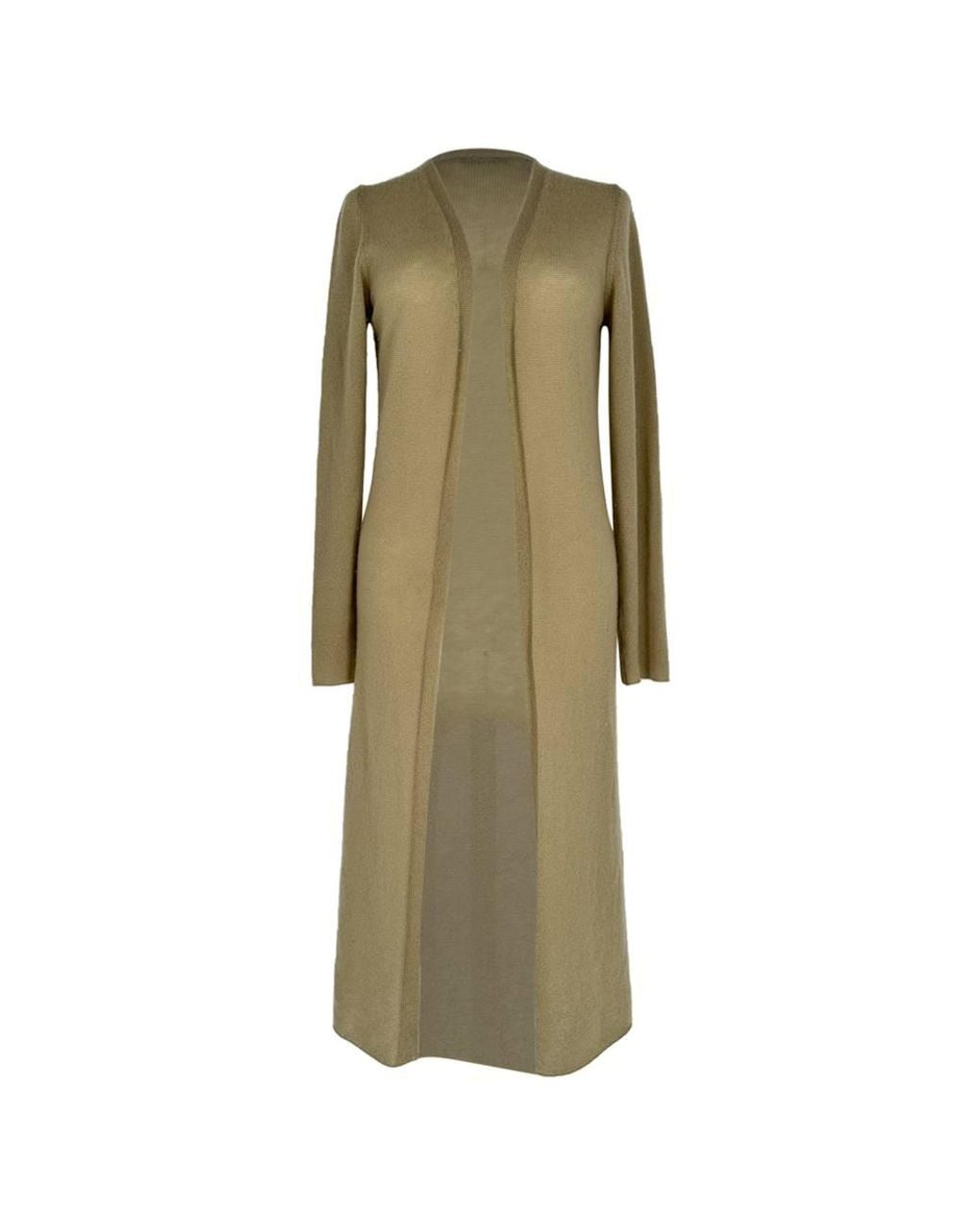 Jil Sander Green Preloved Knitted Open Long Cardigan