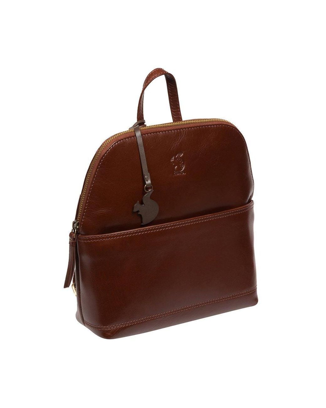 Conkca Blue 'Hollis' Leather Backpack