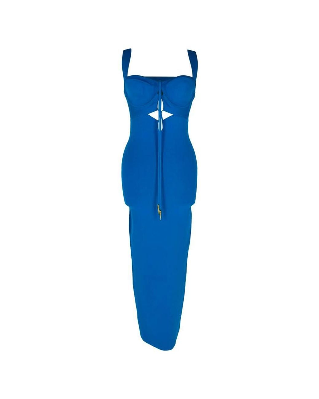 Galvan Blue Preloved London Kali Cutout Midi Dress
