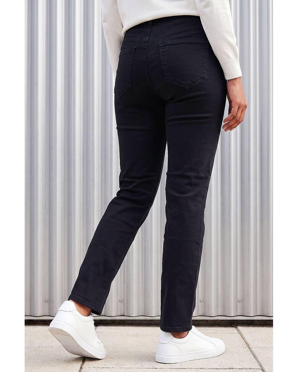 Roman Black Slim Leg Stretch Jeans