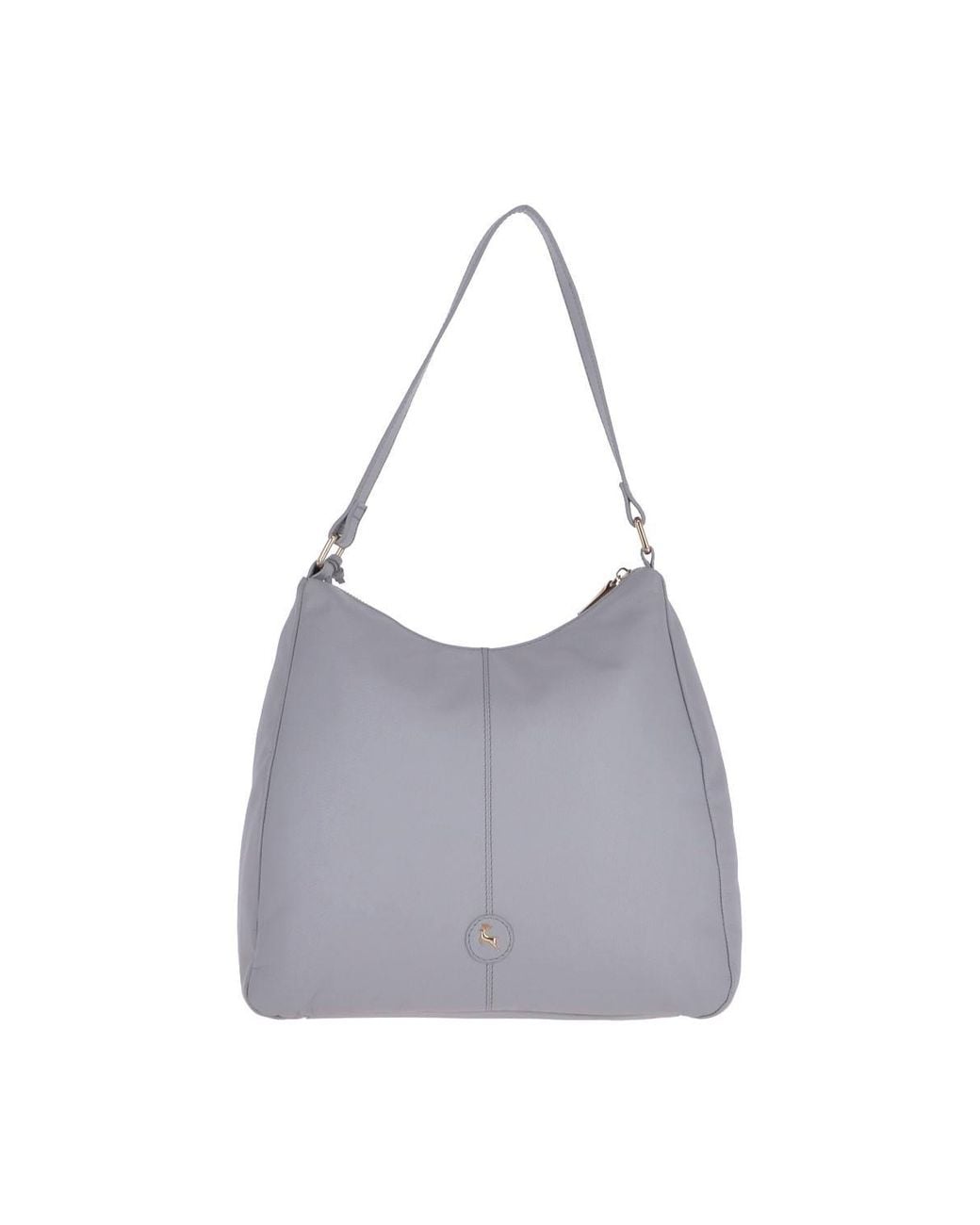 Ashwood Leather Gray Real Leather Medium Shoulder Bag