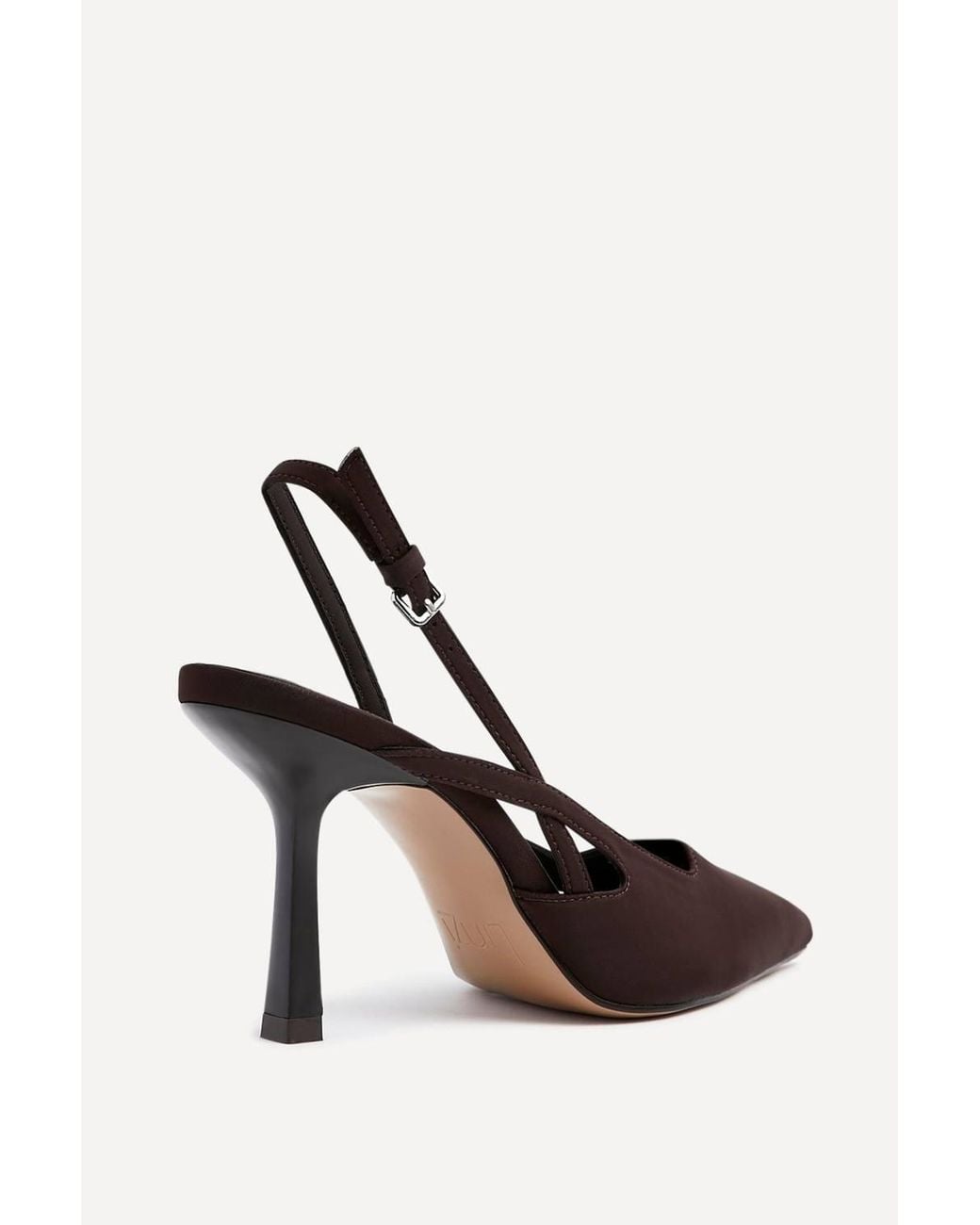 Linzi Brown Rhea Scuba Sling Back Court Heels