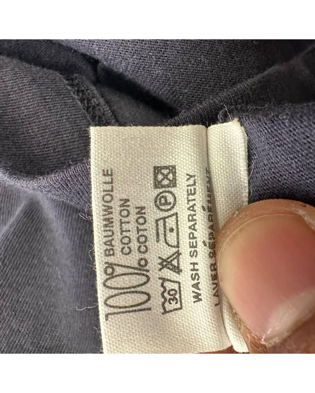 Jil Sander Blue Preloved Crewneck Plain T-Shirt