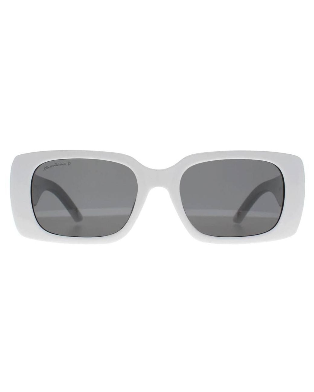 Montana Gray Rectangle Shiny Smoke Polarized Mp194