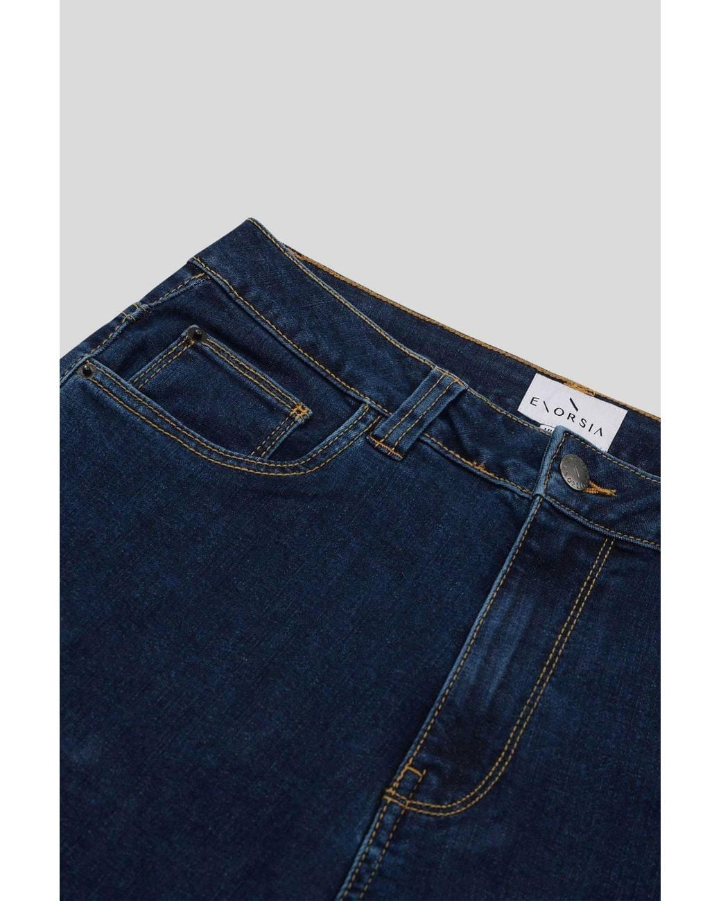 Enorsia Blue Authentic High Waisted Regular Fit Jeans