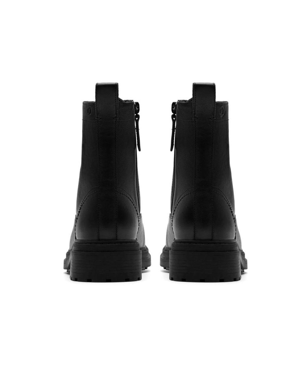 Clarks Black Orinoco 3 Style Leather Ankle Boots, Lace Up