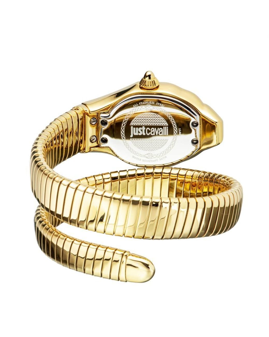 Just Cavalli Yellow Jc1L001M0025 Signature Snake 22Mm Quartz Watch